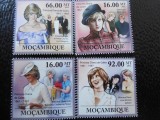 Mozambic-Lady Diana-serie completa,nestampilate MNH, Nestampilat