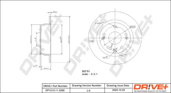 Dr!ve+ DP1010.11.0289 Disc frana