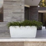 Jardiniera Capi Arc Granite Ivoire 60x35x40cm Dreptunghiulara - Ghiveci Gradina Design, Interior/Exterior, Rezistenta UV/Inghet