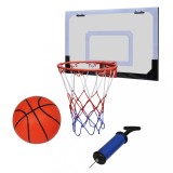 Set coș de baschet indoor cu minge și pompă, vidaXL