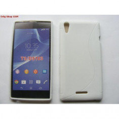 Husa silicon S-line Sony Xperia T3 Alb