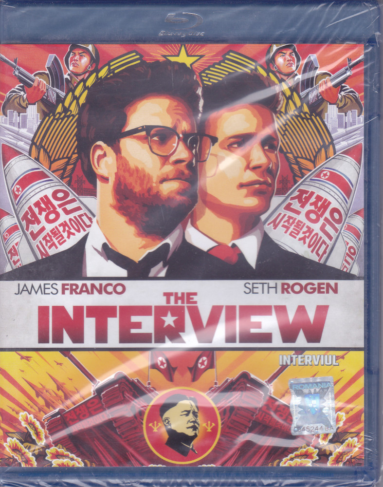 Film Blu Ray: Interviul ( James Franco, Seth Rogen, SIGILAT , sub.lb. romana  ) | Okazii.ro