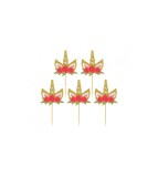 Set 6 decoratiuni petrecere betisoare, cu unicorn, Godan