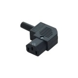 Ștecher mamă tripolar cotit 90 grade 10A GBC 22030300 Compatibil