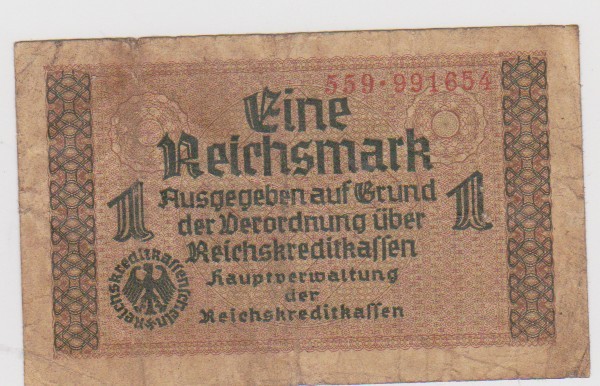 1 REICHS MARK-GERMANIA /VF(DUPA 1933 FARA AN)/VF