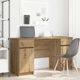 VidaXL Birou cu sertar stejar artizanal 140 x 49 x 76 cm Lemn compozit