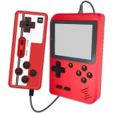 Mini consola portabila Flyme, Retro, 400 jocuri clasice FC, Ecran color 2.8&quot;, Rosu