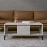 Cumpara ieftin Măsuță de cafea, gri beton, 90x50x36,5 cm, lemn prelucrat