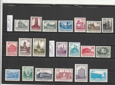 ROMANIA 1972 LP 804 LP 817 UZUALE (I) MONUMENTE SI UZUALE (II) MONUMENTE SERII MNH NESTAMPILATE foto