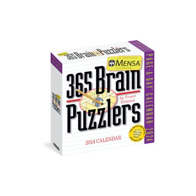 Mensa 365 Brain Puzzlers Page-A-Day Calendar 2024 foto