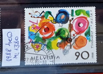 TS21 - Timbre serie Elvetia 1988 Mi1380