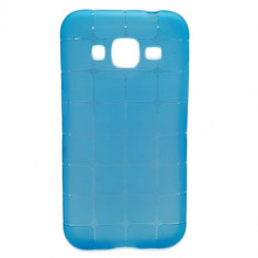 Husa Telefon Silicon Samsung Galaxy Core Prime g360 Cube Clear Blue foto