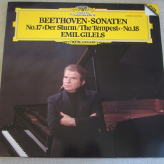 BEETHOVEN - Sonata 17 si 18 Emil Gilels - Vinil Deutsche Grammophon
