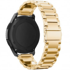 Curea metalica Smartwatch Samsung Gear S2, iUni 20 mm Otel Inoxidabil, Gold foto