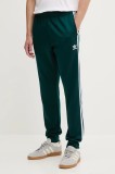 adidas Originals pantaloni de trening Sst Tp culoarea verde, cu imprimeu, JY1288