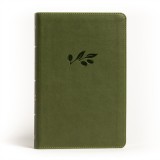 NASB Large Print Personal Size Reference Bible, Olive Leathertouch, 2020