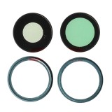 Geam Camera cu Rama Verde (TEAL) Apple iPhone 16, Bulk