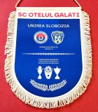 Fanion meci fotbal SC OTELUL GALATI - UNIREA SLOBOZIA (Superliga etapa a-14-a sezonul 2024/2025)