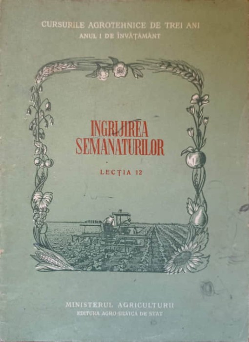 INGRIJIREA SEMANATURILOR. LECTIA 12-COLECTIV-237262