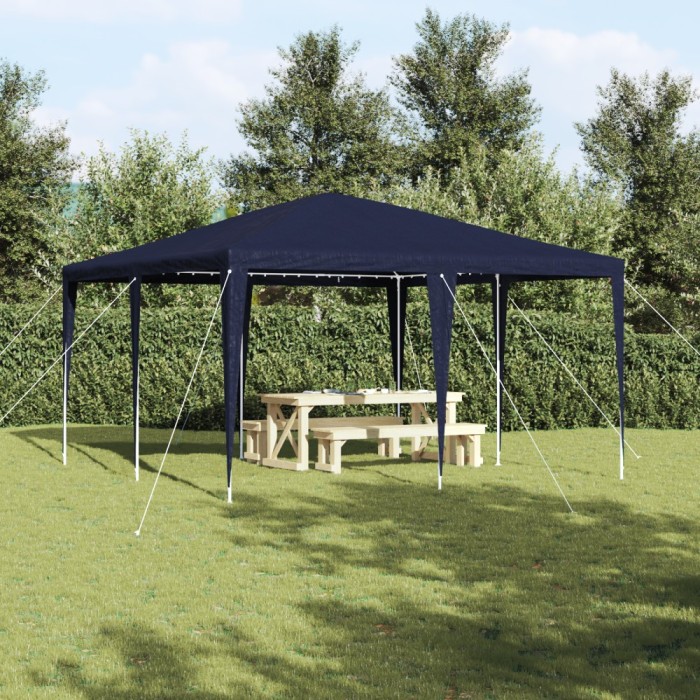 vidaXL Cort de Petrecere Albastru 4x4 m PE