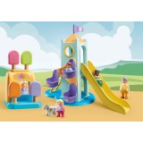 Cumpara ieftin PLAYMOBIL - 1.2.3 CASTEL DE AVENTURA CU STAND DE INGHETATA