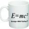 Cana alba personalizata &quot;Energy!&quot;Cofee&quot;e=mc2&quot;, INOVATIX&reg;. 330ml