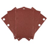 Hartie abraziva Velcro dreptunghiulara P120, 80 x 130 mm, 8 gauri, 5 buc