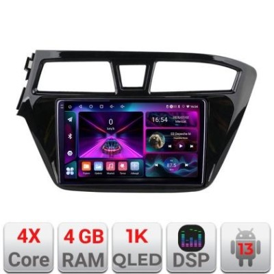 Navigatie Hyundai i20 2015-2018 A-517 4+64 InCell Display 1K Android Waze USB Navigatie Internet Youtube Radio CarStore Technology foto