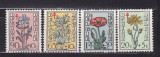 BELGIA FLORA SERIE MNH