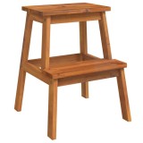 Cumpara ieftin Taburet cu 2 trepte, 40x38x50 cm, lemn masiv de acacia