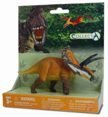 Figurina pe platforma dinozaur Torosaurus pictata manual XSPP Collecta foto