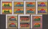 GUINEA ECUATORIALA 1972 TRANSPORT TRENURI ( serie dt.x 2 ) MNH, Nestampilat