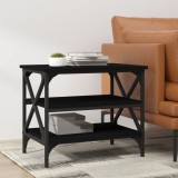Cumpara ieftin Măsuță laterală, negru, 55x38x45 cm, lemn prelucrat