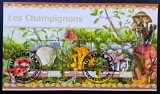 Ciuperci - Burkina Faso 2023 - Coliță Filatelică / Bloc de 3 Timbre Les Champignons (Ștampilat) CP1_II
