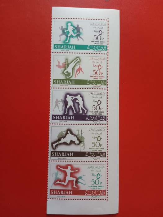SHARJAH, SPORT - SERIE COMPLETĂ MNH