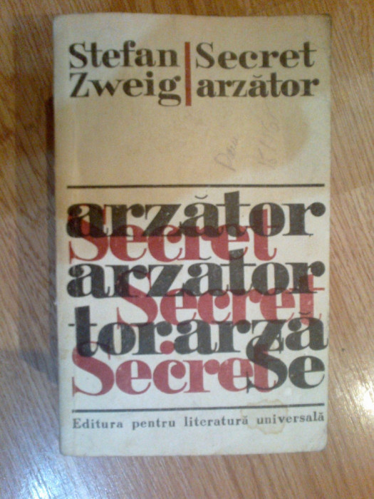 n7 Secret arzator - Stefan Zweig