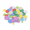 Set 100 rondele decorative din spuma moosgummi Kyrra, mix dimensiuni si culori