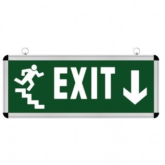 Lampa iluminat emergenta IESIRE Coborare &amp;ndash; EXIT Down foto