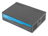 Switch Ethernet DIGITUS DN-80202-1, 5 porturi RJ45, DC 5V, negru, 148.8kbps