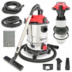 Aspirator industrial 25L pentru cenusa semineu centrala termica soba 1650W cuva inox SN196