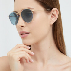 Ray-Ban ochelari de soare femei, culoarea auriu