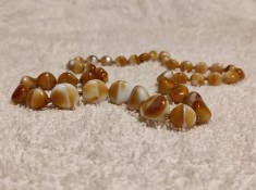 COLIER MASIV din PIETRE SEMIPRETIOASE manopera EXCEPTIONALA vintage UNIC superb
