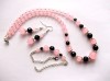 Set cu jad roz si onix 47881