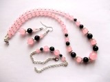Set cu jad roz si onix 47881