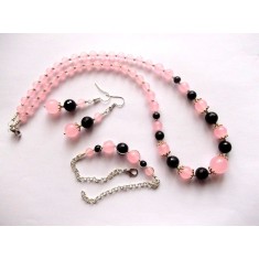 set cu jad roz si onix 47881