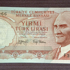 Turkey / Turcia - 20 Lire (1970)