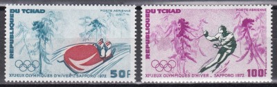 Ciad 1972 - Jocurile Olimpice de iarnă - Sapporo, PA, MNH foto