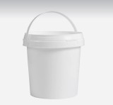 Galeata alimentara sigilabila, cu capac, 0.85 litri, alb, Gimihome