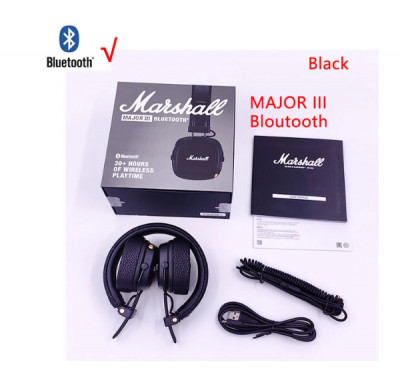 Căști Marshall Major III 3 Wireless cu microfon Bas Profund, Pliabile, Bluetooth foto