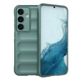 Husa Wave din Silicon compatibila Samsung Galaxy S24 Plus Anti-Shock, Verde
